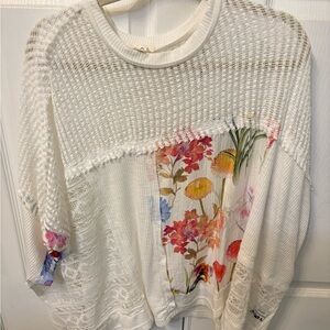 POL White Knit Top-Freckled Poppy boutique